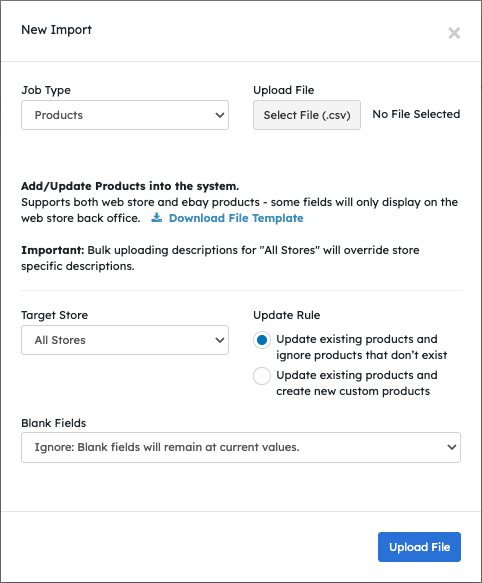Update Product Information in Bulk