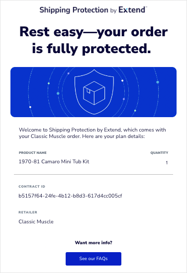 Claims Process for Orders Protected by Extend
